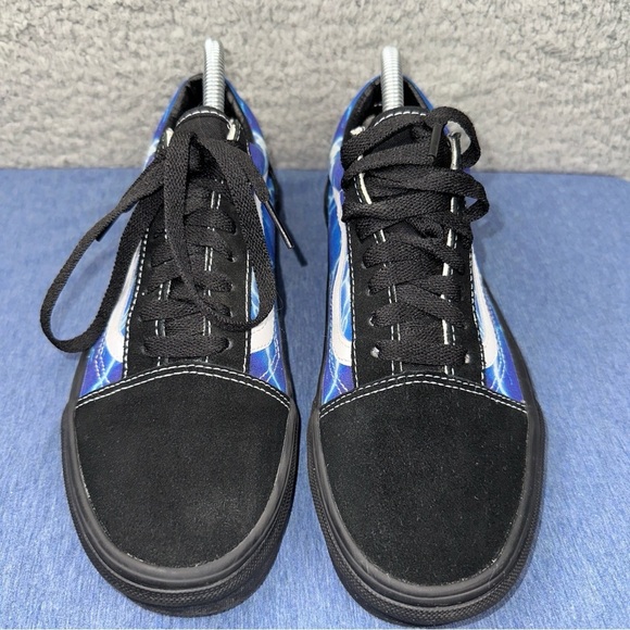 Vans Shoes Old Skool Lightning Mens 7 Womens 8.5 Blue Low Top Skater Sneakers - Picture 6 of 9